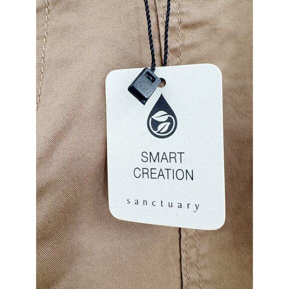 SANCTUARY Pants Size 32 NEW Reissue Cargo Pant Pockets Tan Khaki Straight Leg - Picture 4 of 6